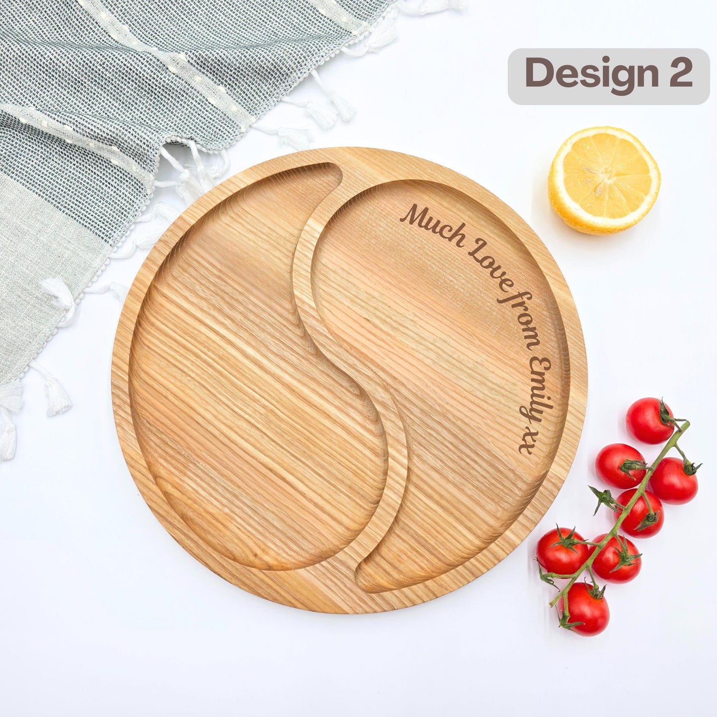 Personalised Yin Yang Cheese Board