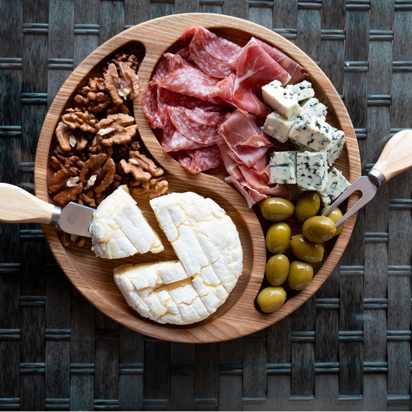 Personalised Yin Yang Wooden Serving Platter