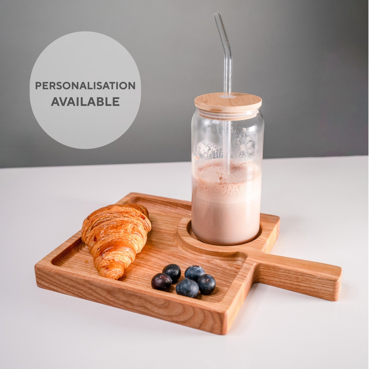 Personalised Wooden Coffee and Cake Serving Board