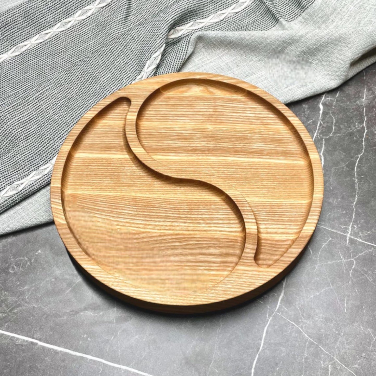 Personalised Yin Yang Wooden Serving Platter