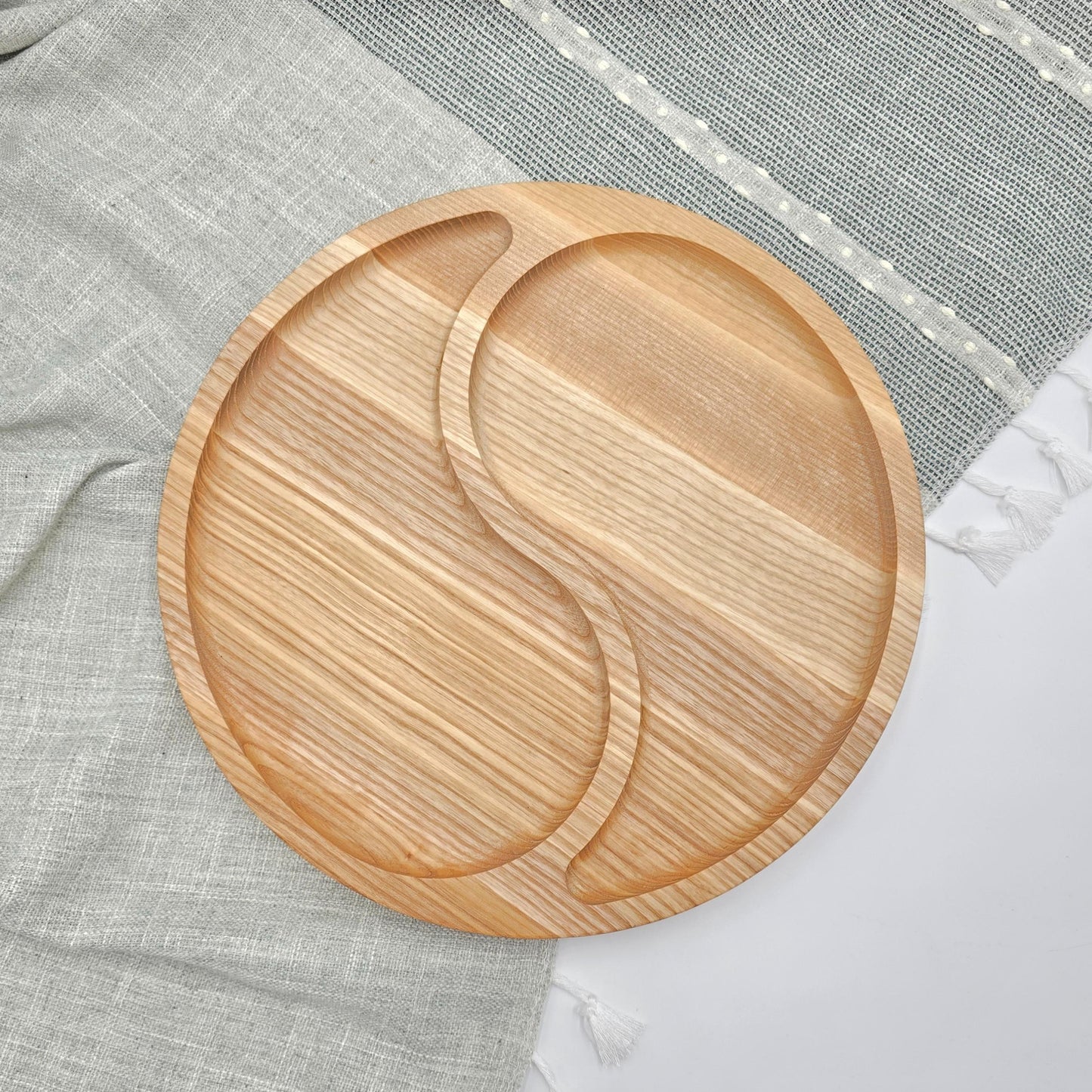 Personalised Yin Yang Wooden Serving Platter