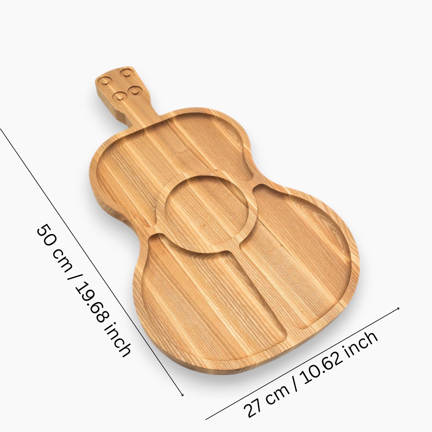Personalised Guitar Wooden Serving Board Gift for Music Lovers