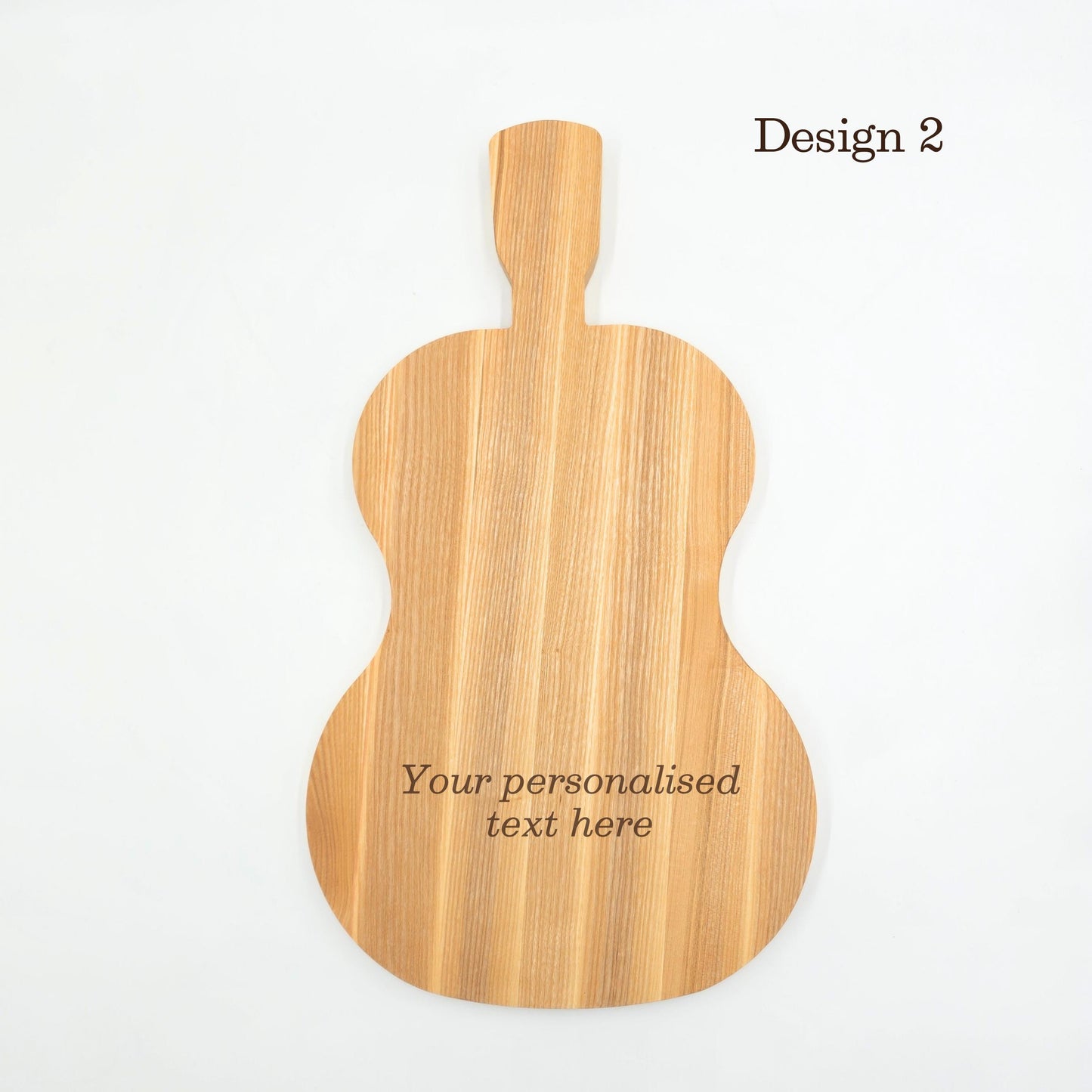 Personalised Guitar Wooden Serving Board Gift for Music Lovers