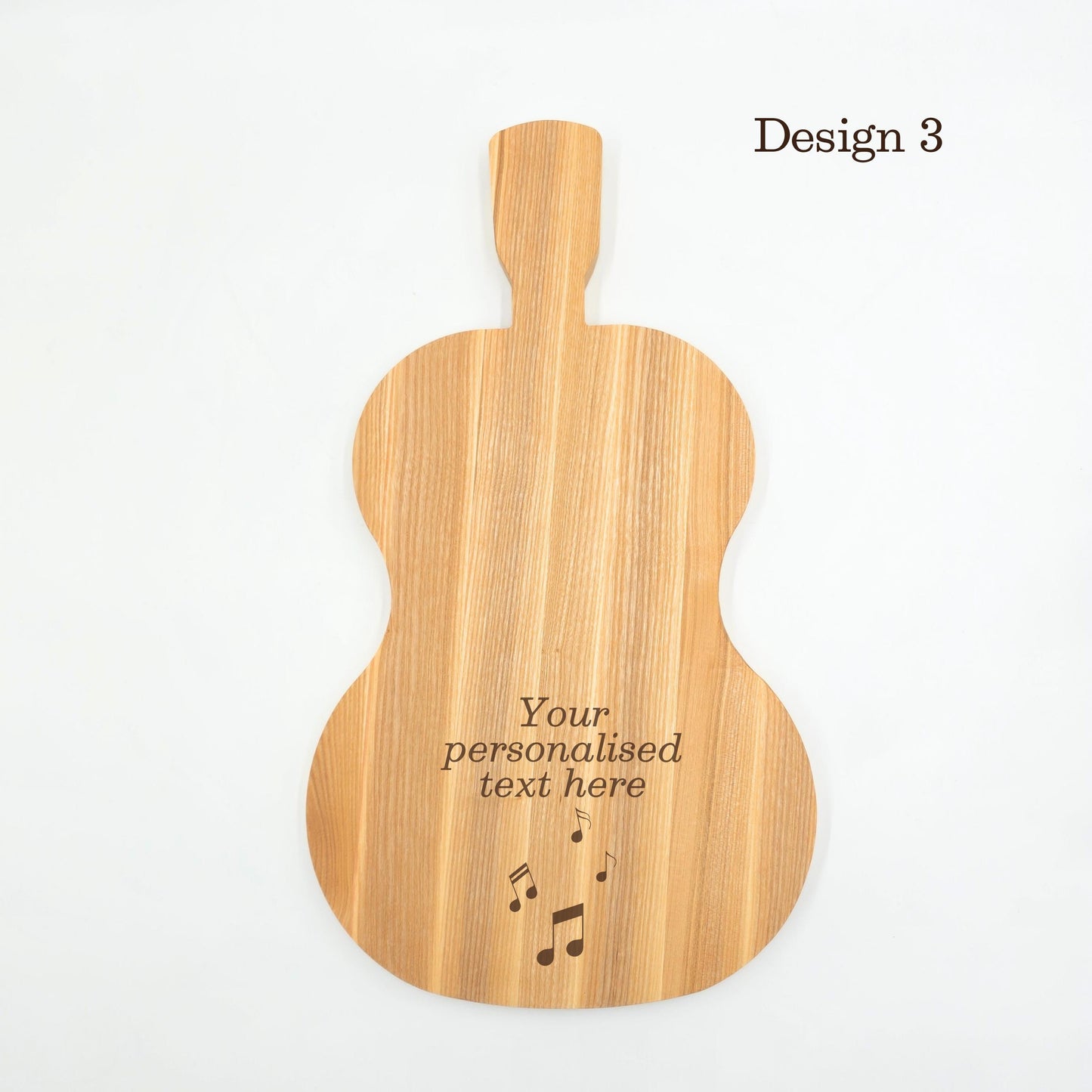Personalised Guitar Wooden Serving Board Gift for Music Lovers