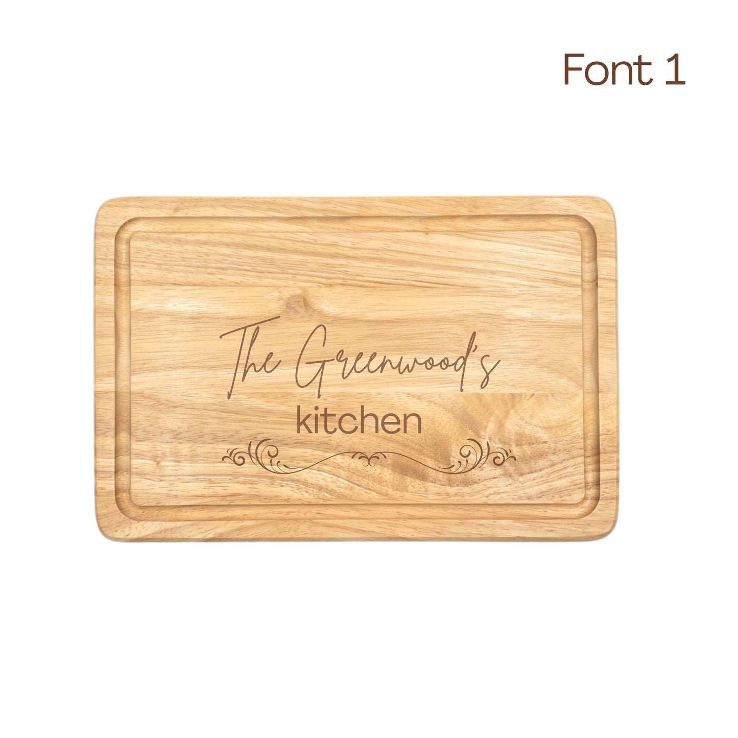 Personalised Engraved Wooden Chopping Board