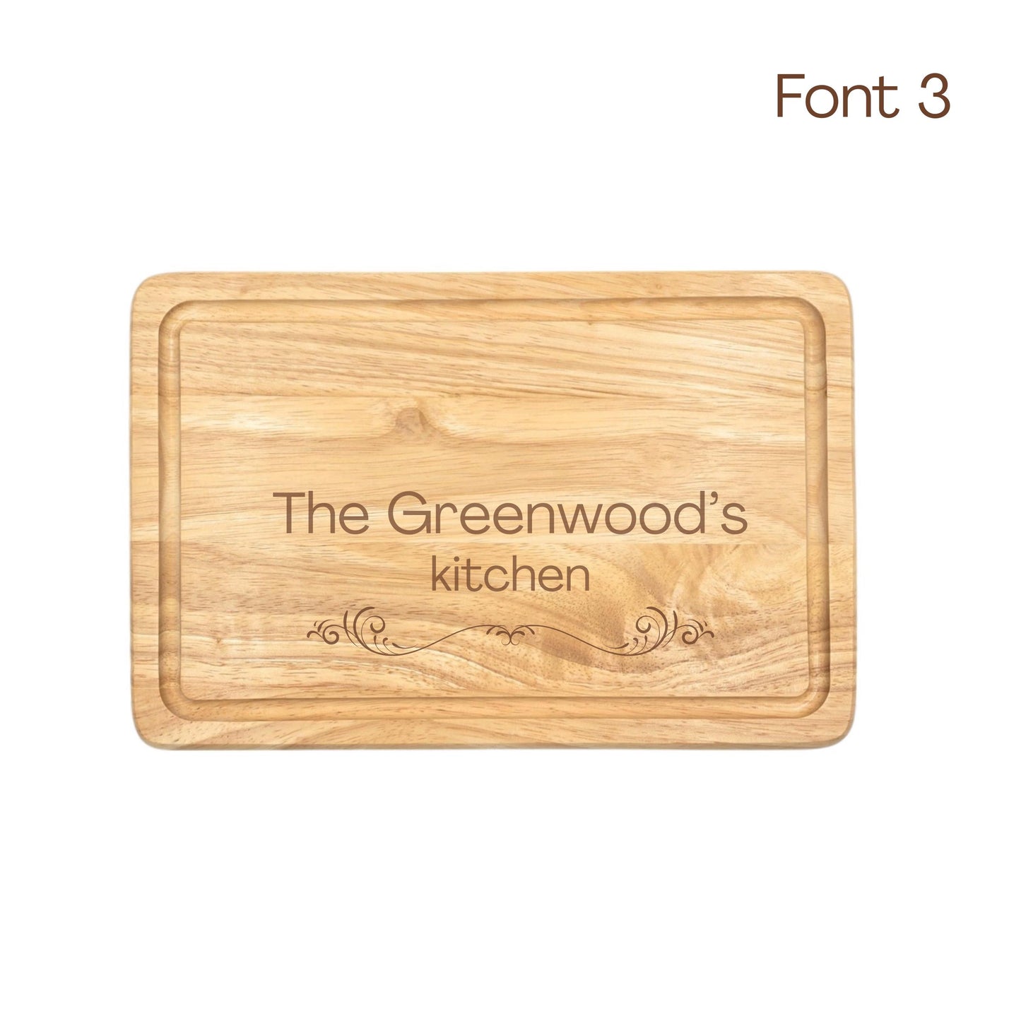 Personalised Engraved Wooden Chopping Board