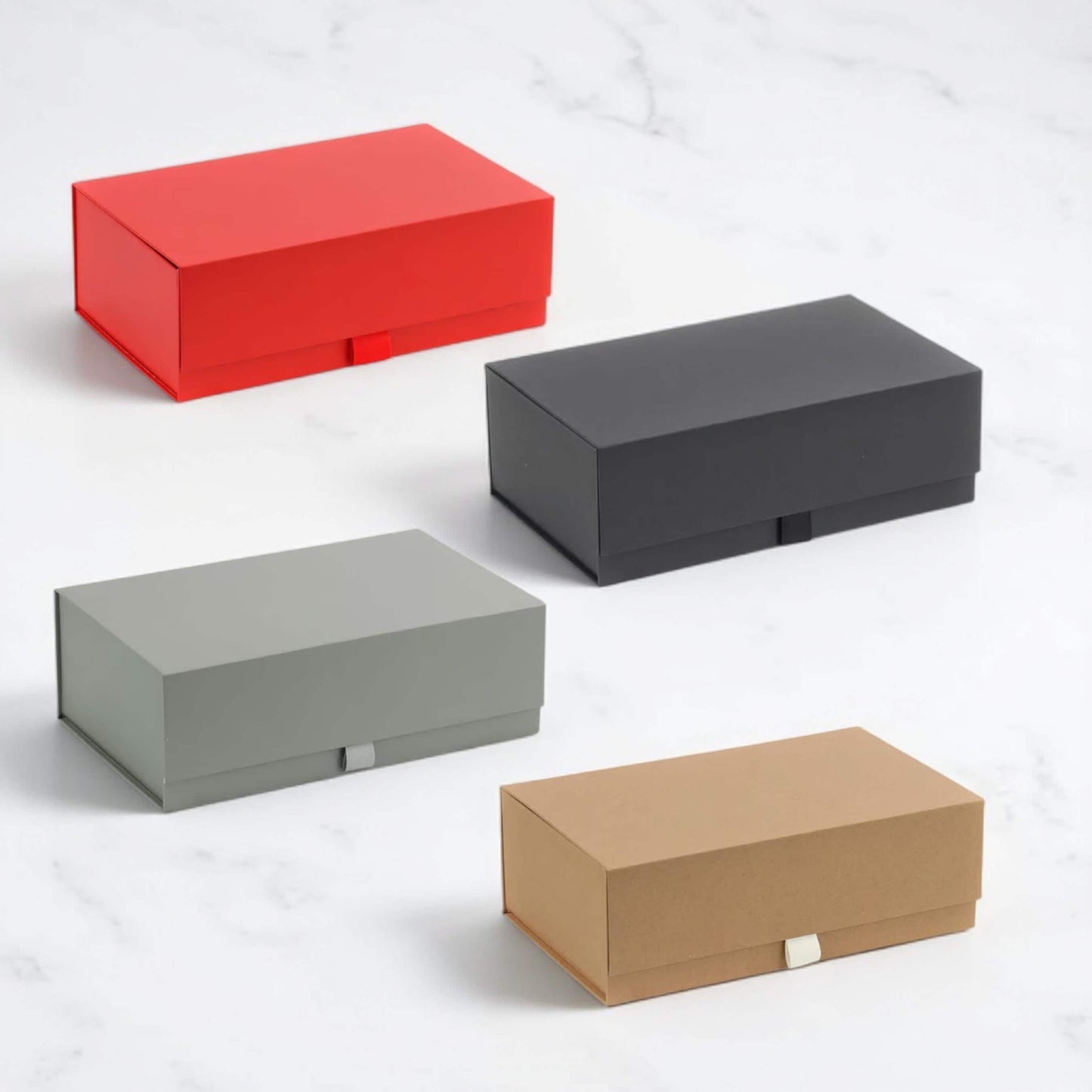 Magnetic Gift Box With Lid, Anniversary Gift Box, Birthday Gift Box, Deep Gift Box With Ribbon, Wedding Gift Box, Flat Packed