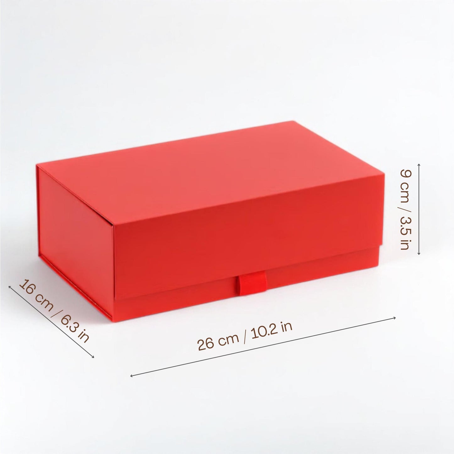 Magnetic Gift Box With Lid, Anniversary Gift Box, Birthday Gift Box, Deep Gift Box With Ribbon, Wedding Gift Box, Flat Packed