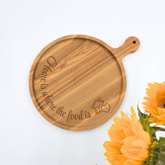 Personalised Large Round Serving Tray