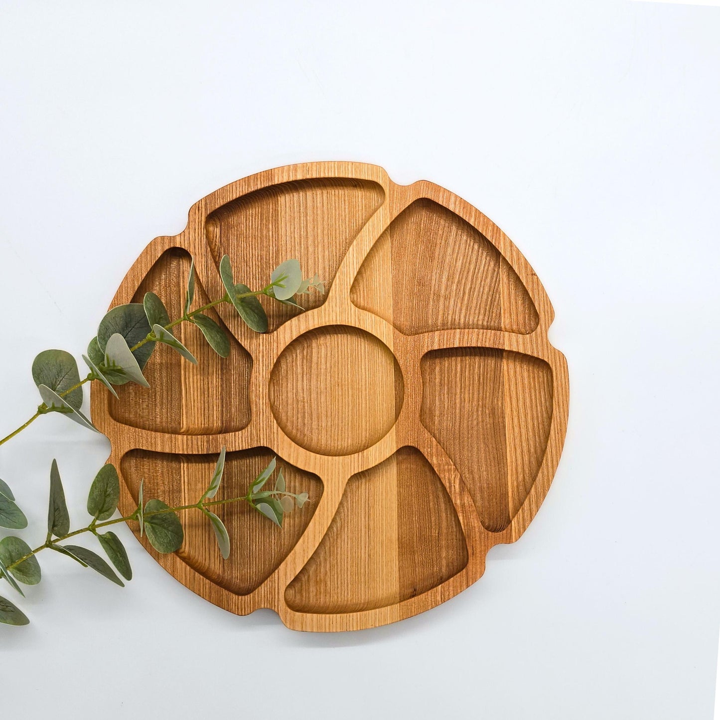 Personalised Serving Platter Flower Shaped Wooden Serving Platter