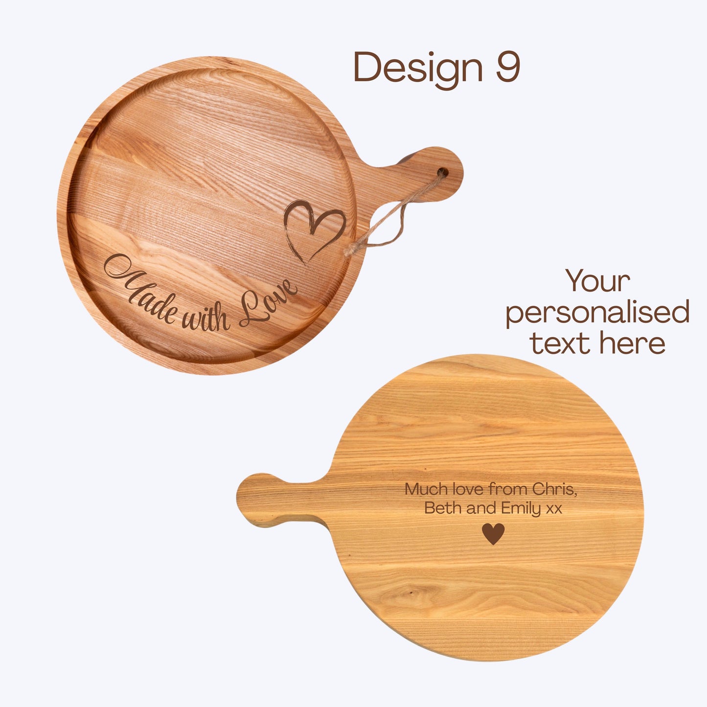 Personalised Large Round Serving Tray