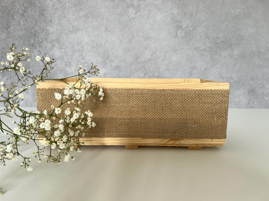 Empty Make Your Own Wooden Crate Hamper Gift Box Basket DIY Kit - Wedding, Housewarming, Anniversary, Mother’s Day, Gift Set