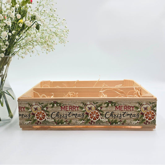 Empty Wine Box, Christmas Hamper, Make Your Own Hamper Kit, Gift Box Basket, DIY Kit