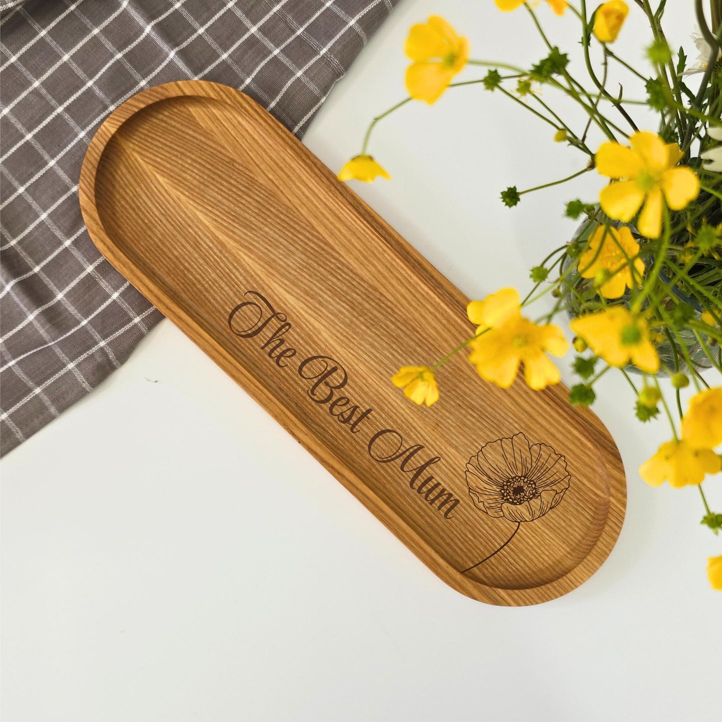 Personalised Table Centrepiece, Wooden Serving Board