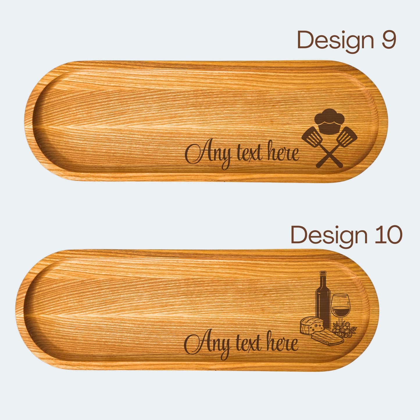 Personalised Wooden Long Tray, Table Centrepiece, Kitchen Gift, Display Tray, Serving Board, Kitchen Decor or Accessory