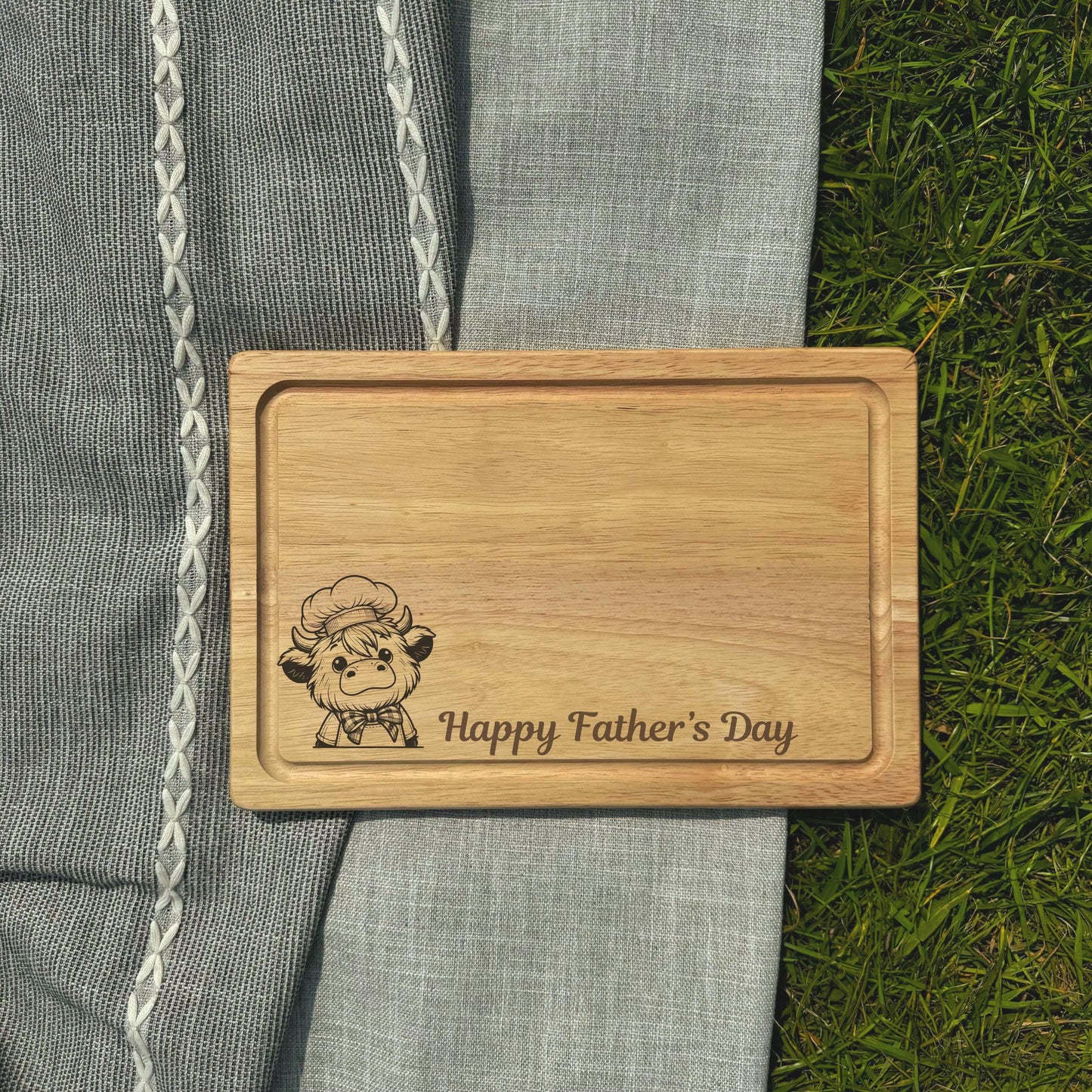 Personalised Highland Cow Board Gift Idea