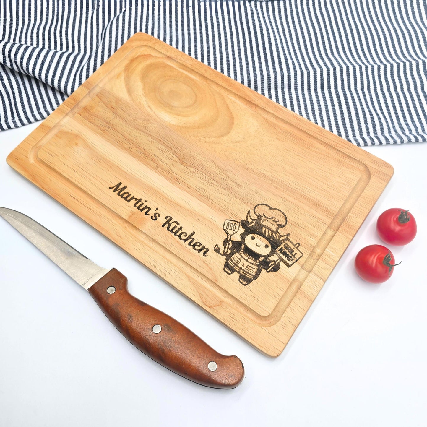 Personalised Highland Cow Board Gift Idea