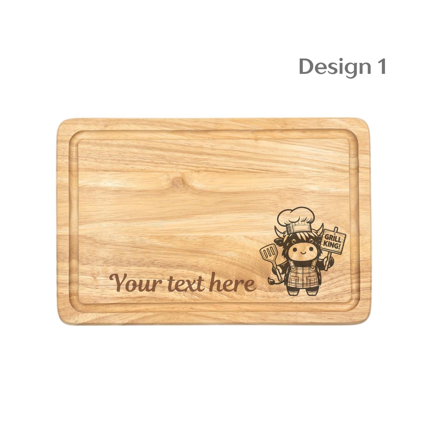 Personalised Highland Cow Board Gift Idea