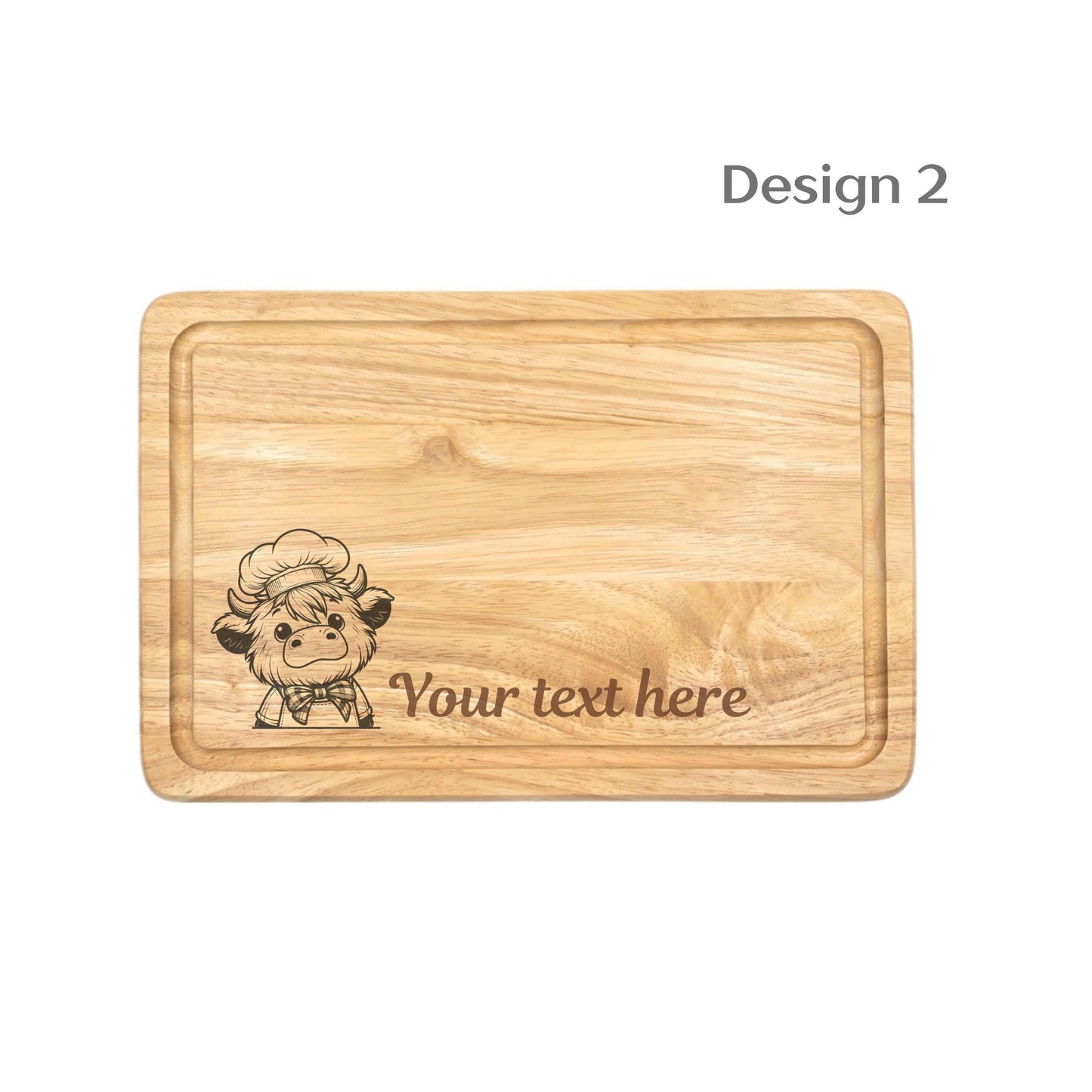 Personalised Highland Cow Board Gift Idea