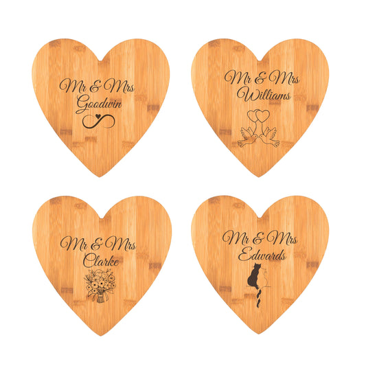 Personalised Engraved Wood Serving Board Cheese Board Chopping Board Wedding  New Home Wooden Anniversary Gift - Any Wording