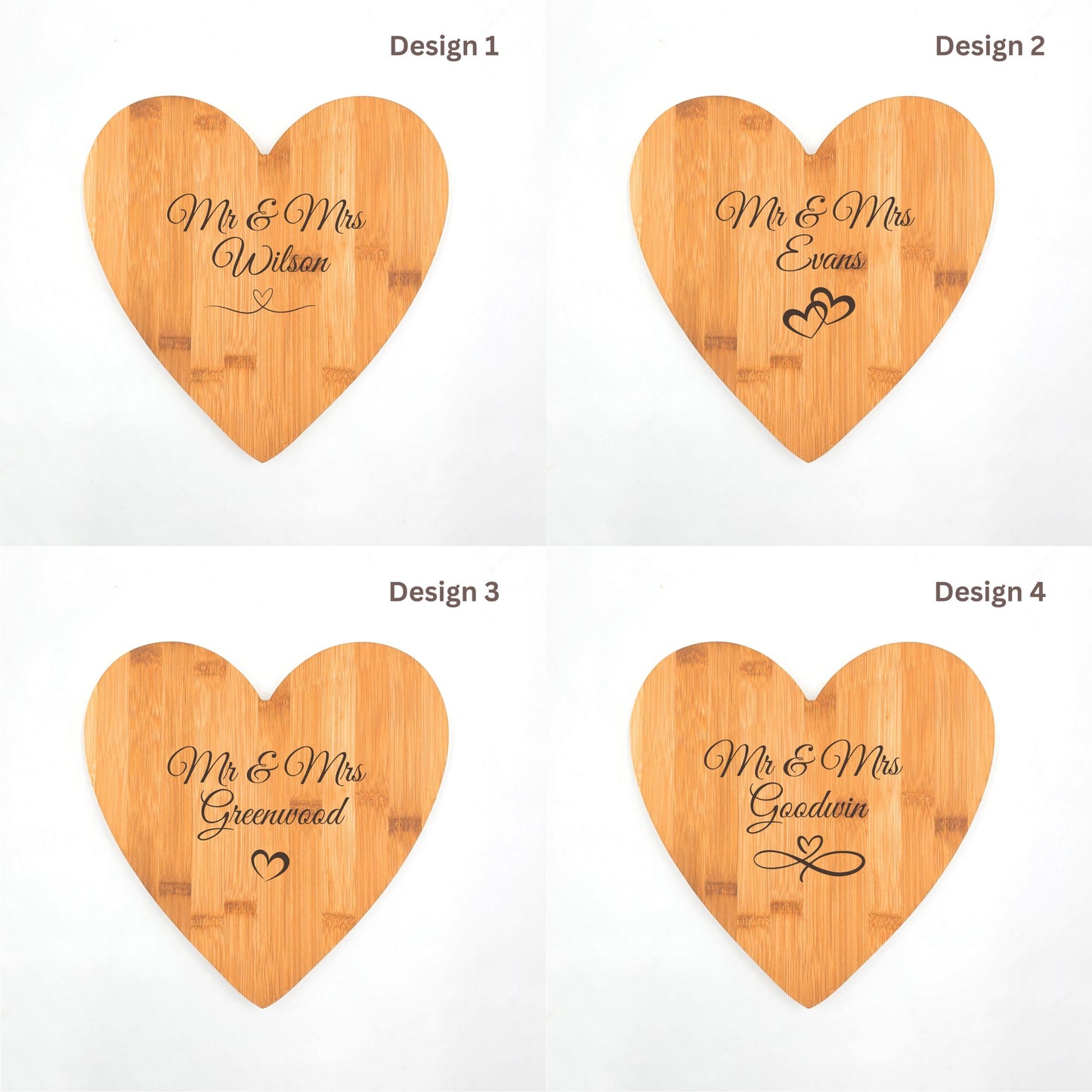 Personalised Engraved Wood Serving Board Cheese Board Chopping Board Wedding  New Home Wooden Anniversary Gift - Any Wording