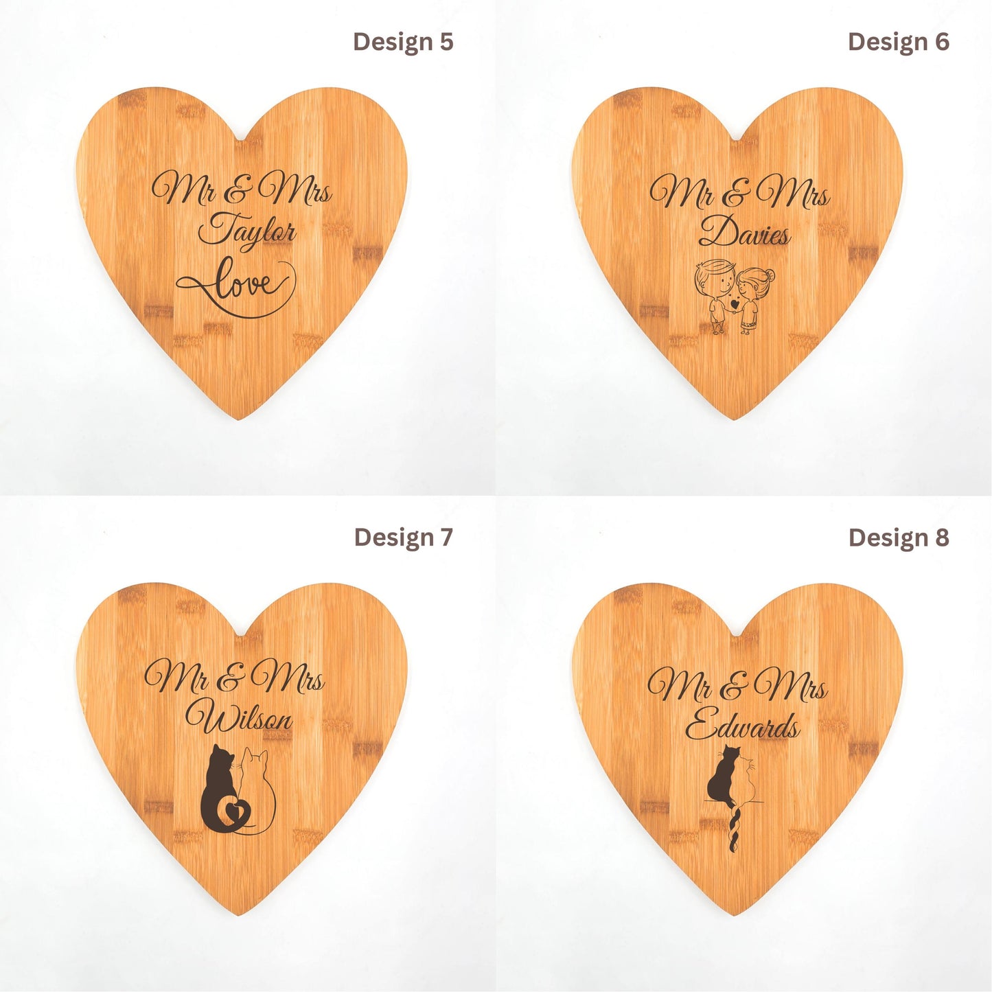 Personalised Engraved Wood Serving Board Cheese Board Chopping Board Wedding  New Home Wooden Anniversary Gift - Any Wording