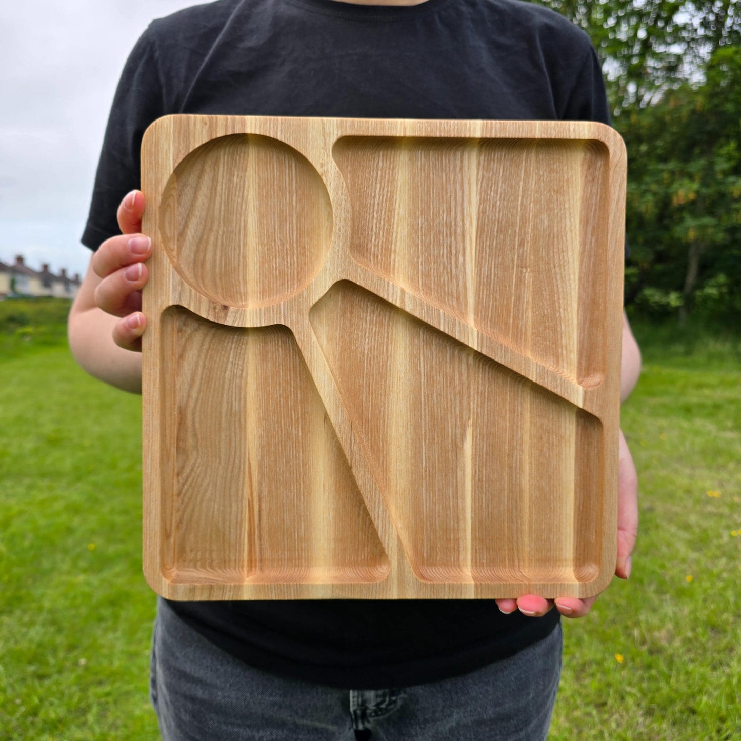 Square Personalised Wooden Charcuterie Platter
