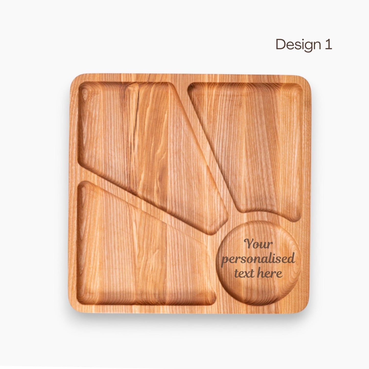 Square Personalised Wooden Charcuterie Platter