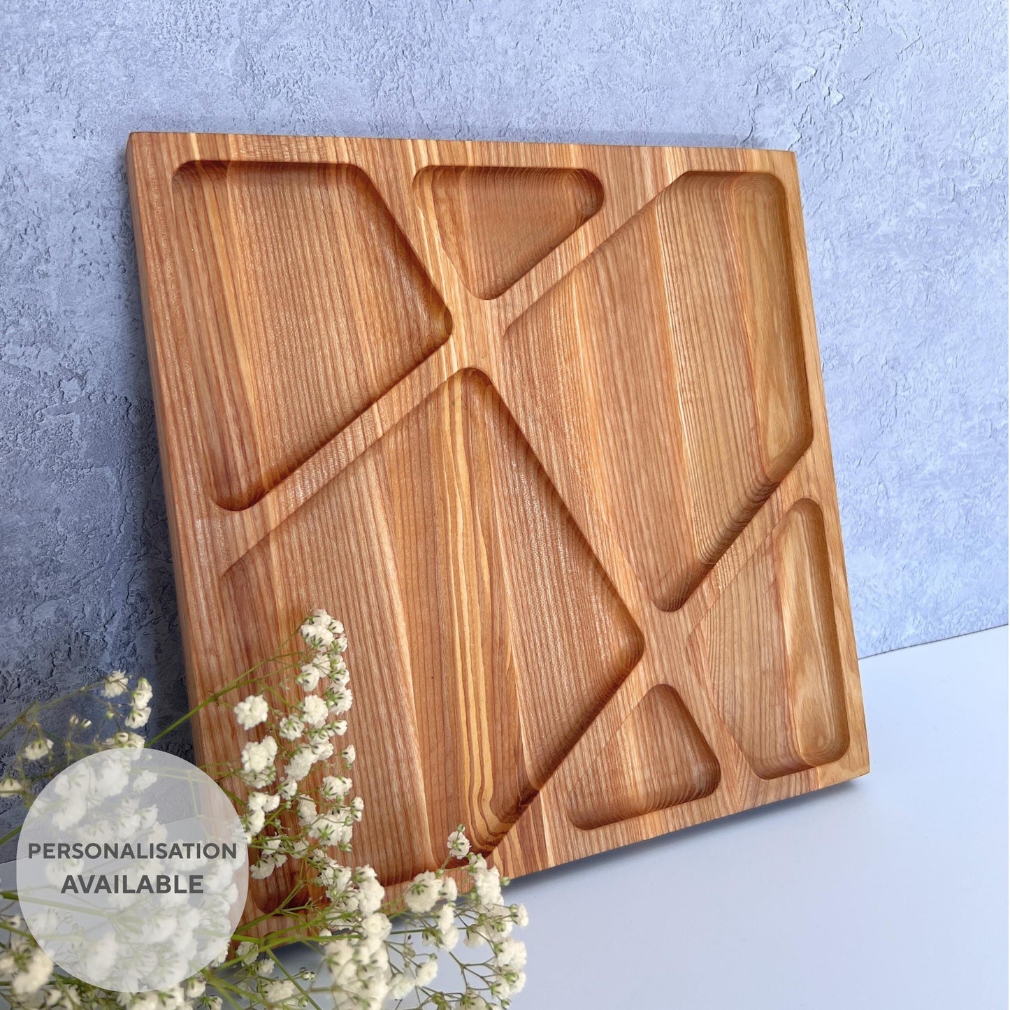 Personalised Square Wooden Cheese Board
