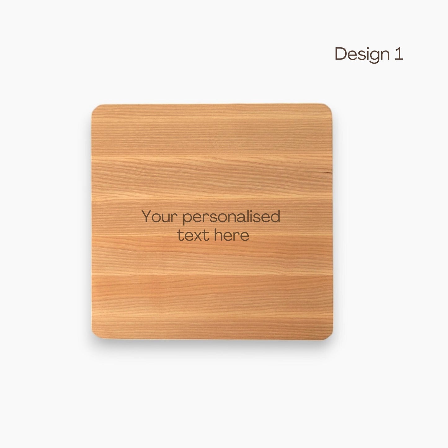 Personalised Square Wooden Cheese Board