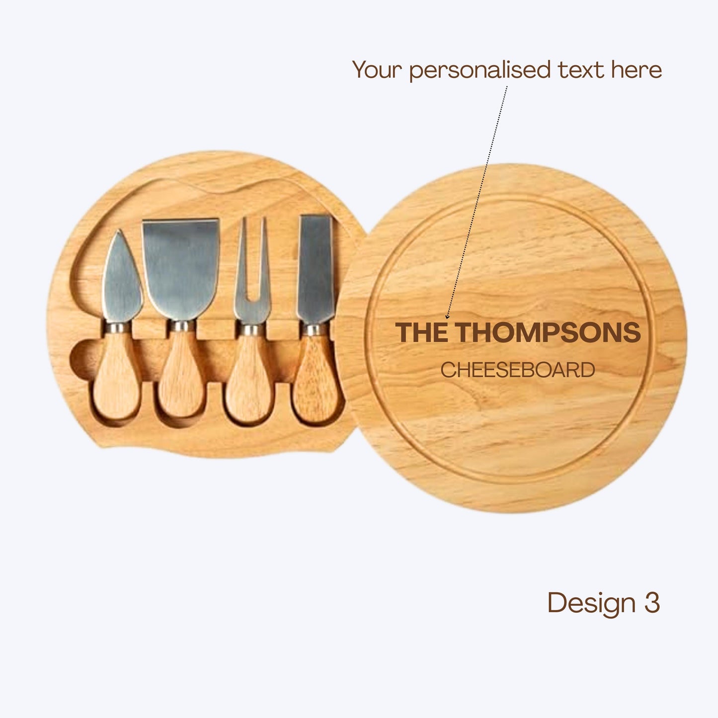 Personalised Cheese Board Set Anniversary Gift