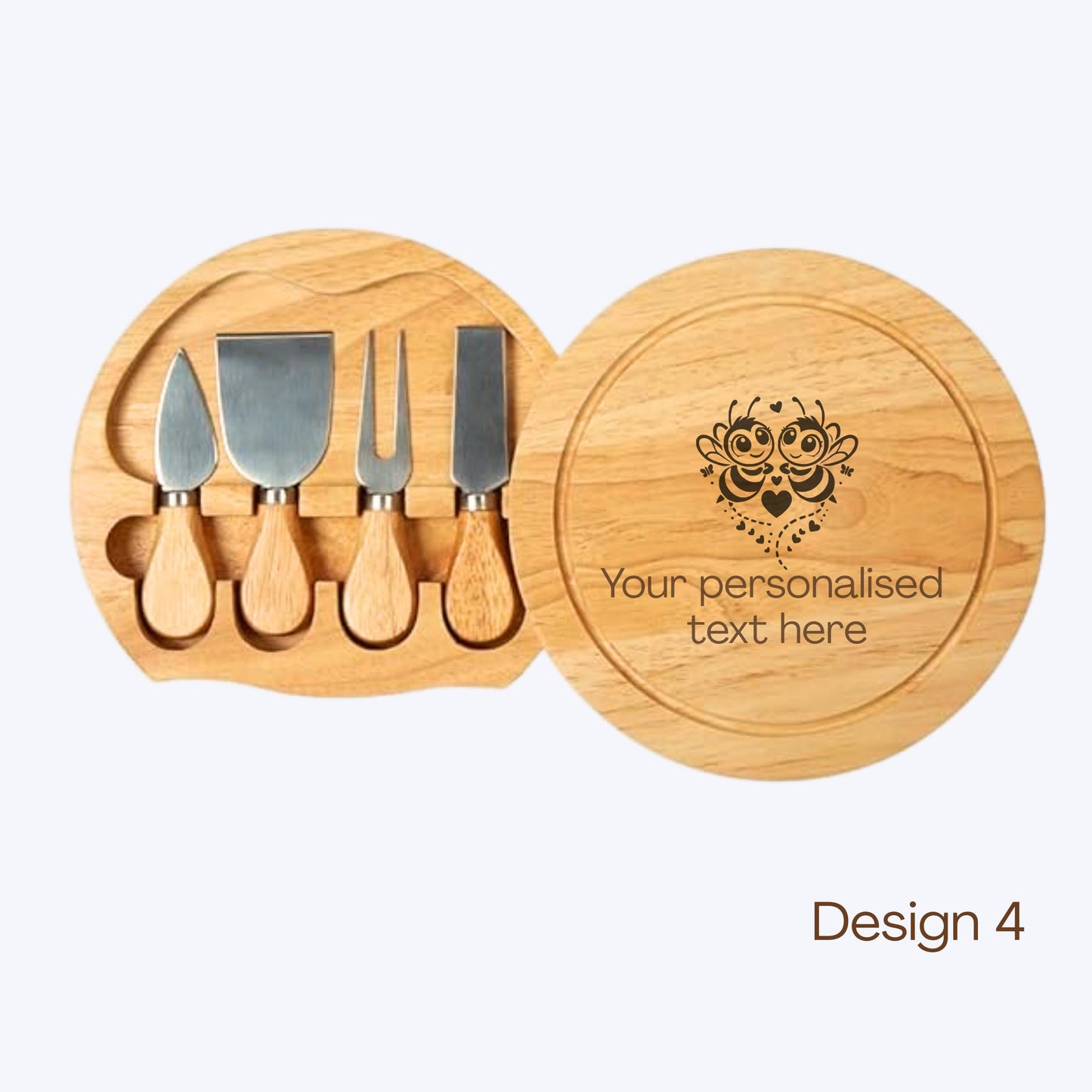 Personalised Cheeseboard Set Gift for Newlyweds