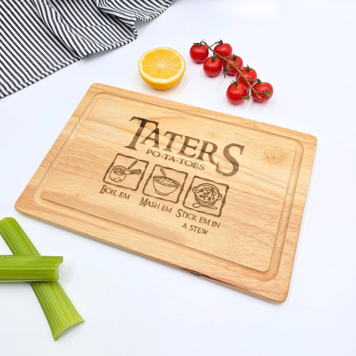 Personalised Engraved Chopping Board - Film Inspired Gift Idea