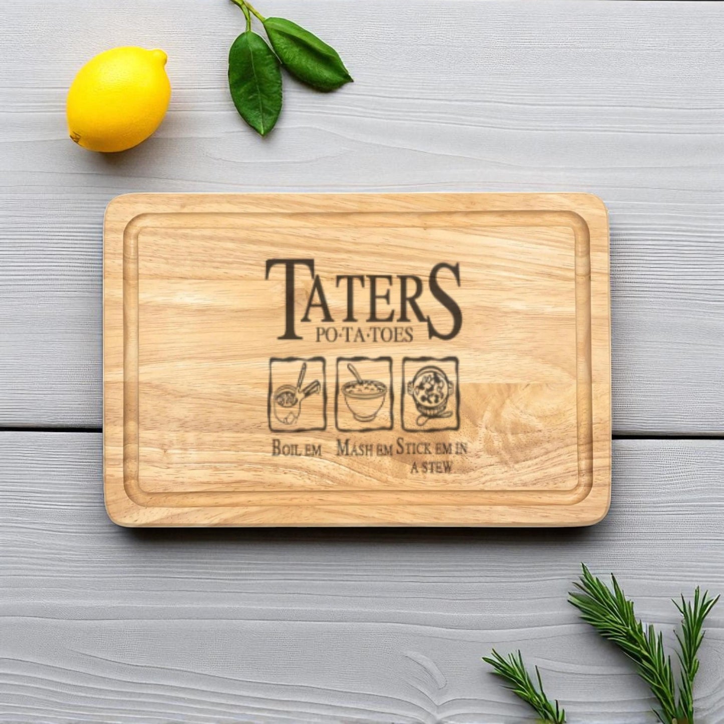Personalised Engraved Chopping Board - Funny Kitchen Gift