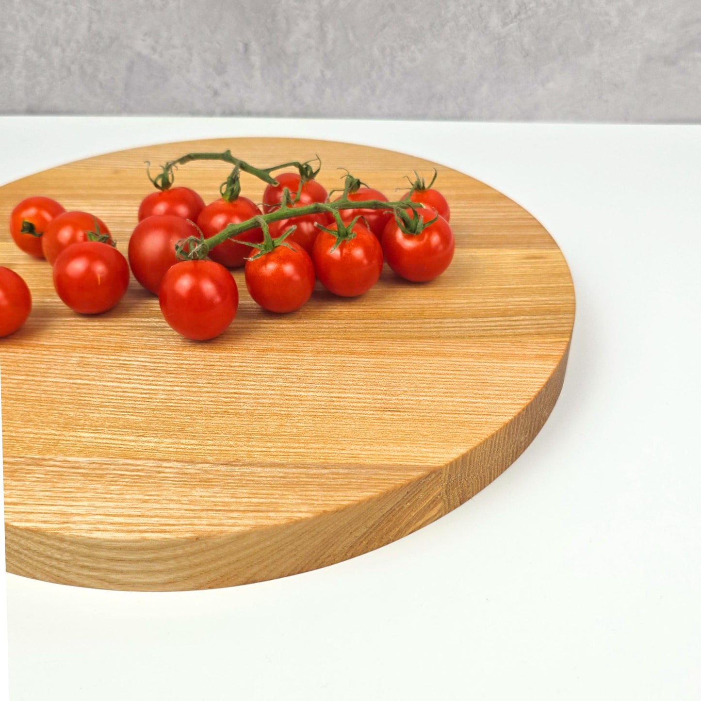 Personalised Round Wooden Cheese Board with Three Compartments