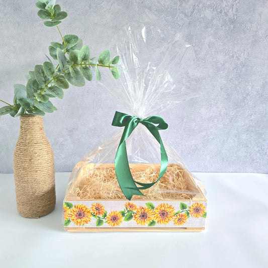 DIY Wooden Gift Hamper Kit – Sunflower Design | Make Your Own Gift Basket