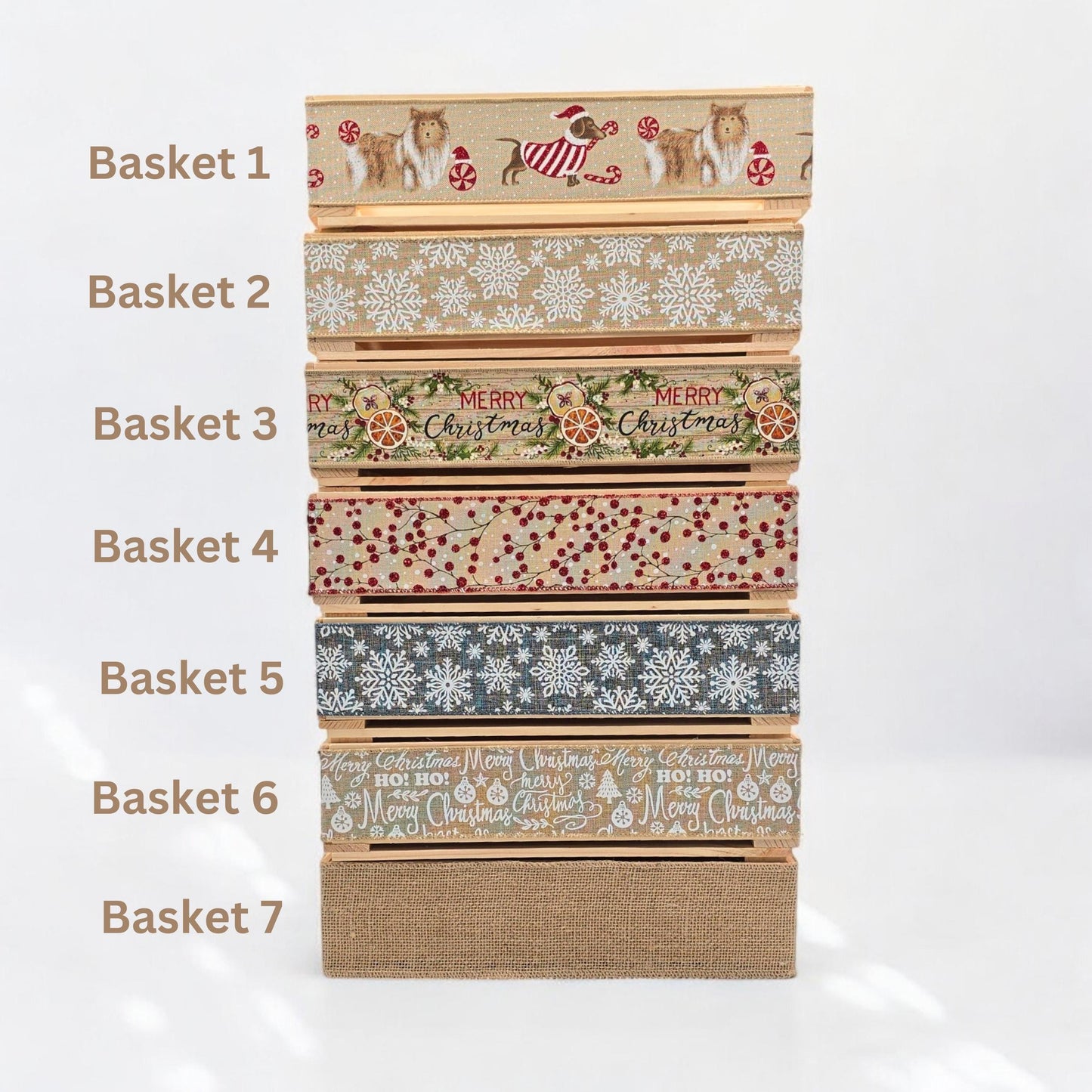 Empty Christmas Gift Hamper, Wine Box, Make Your Own Hamper Kit, Gift Basket