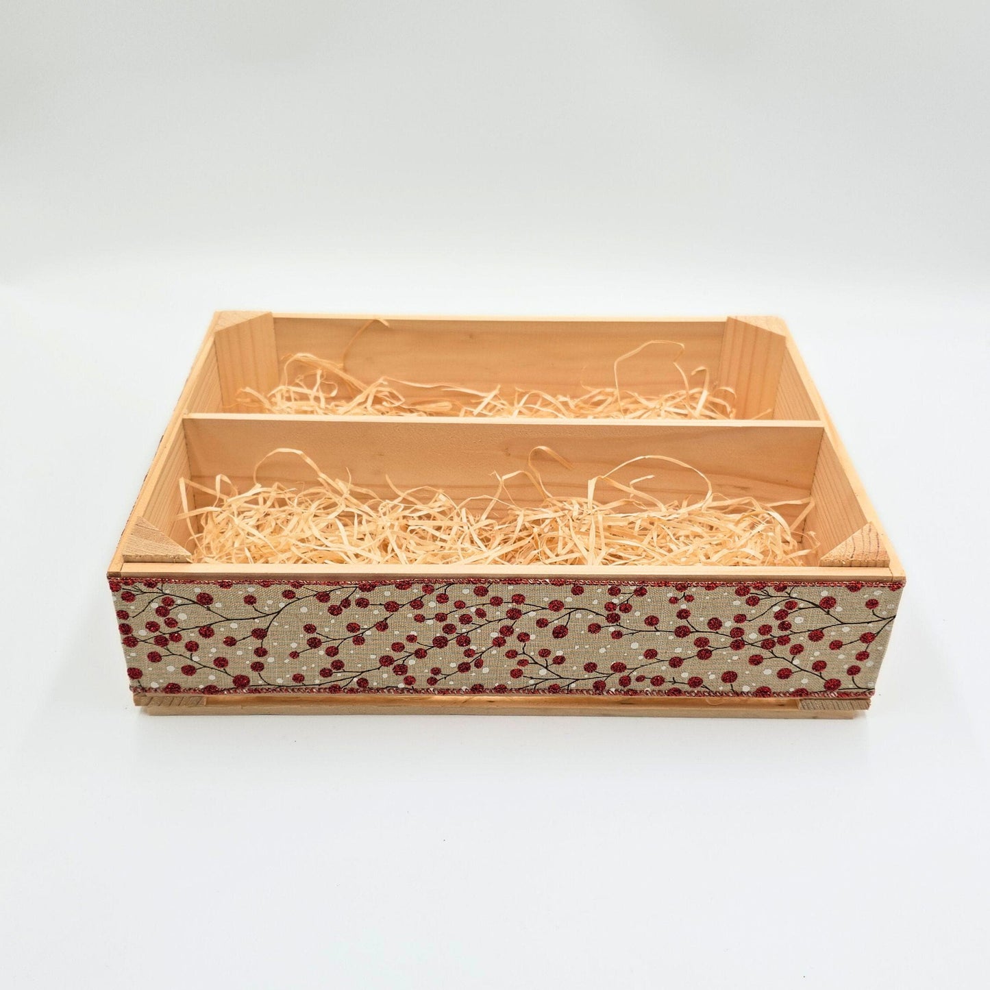 EMPTY Christmas Gift Hamper, Empty Wine Box, Make Your Own Hamper Kit, Gift Box Basket, DIY Kit