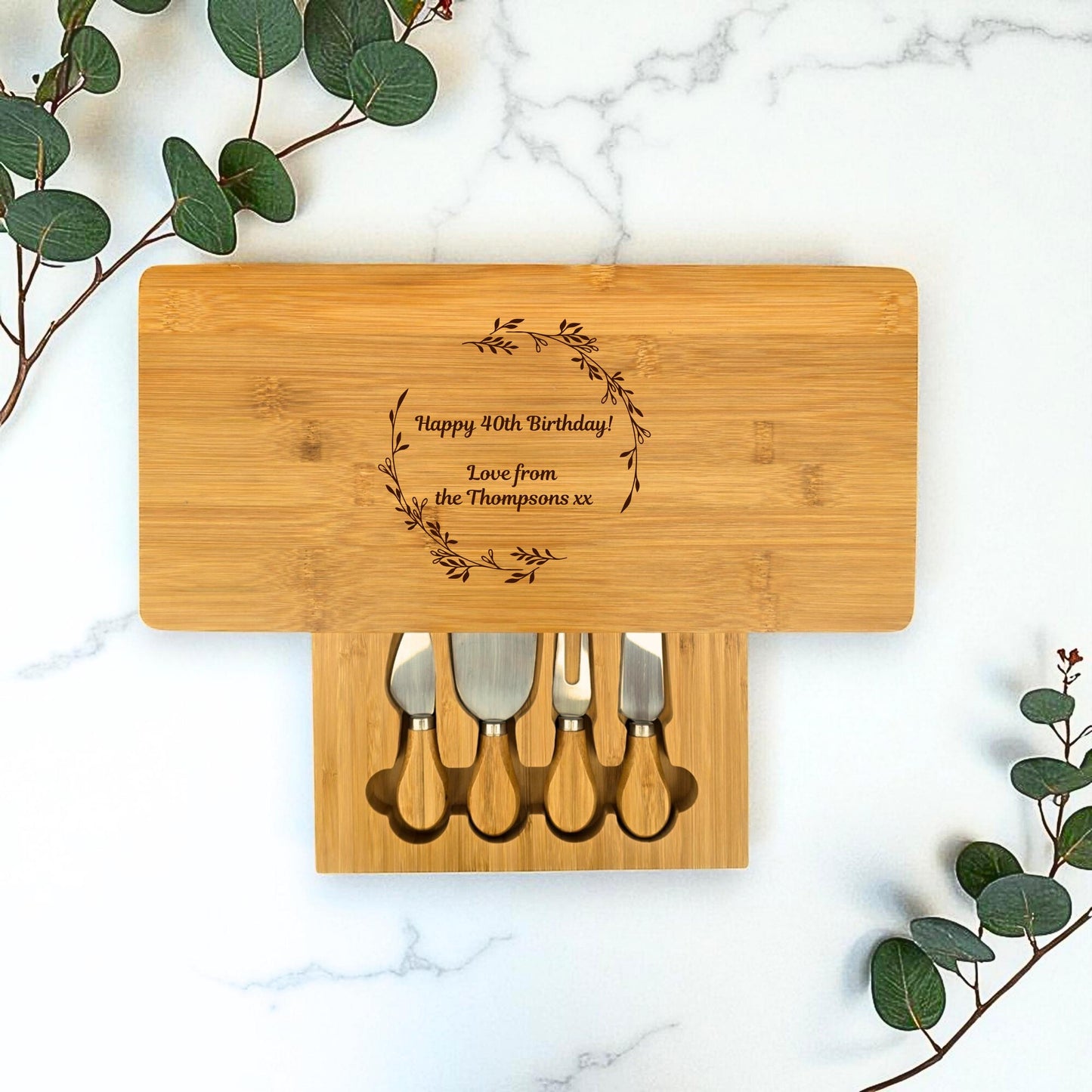 Large Personalised Cheese Board Set Perfect Wedding Gift