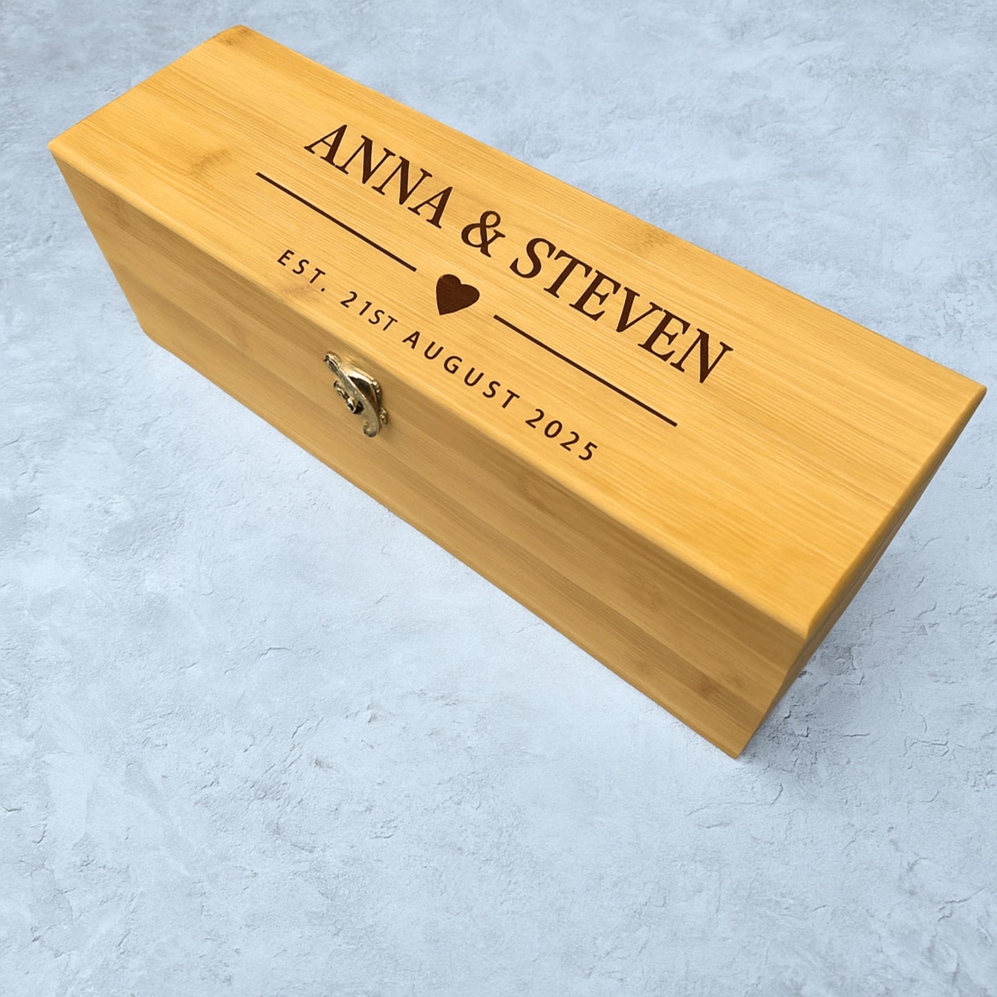 Personalised Wine Gift Box with Lid and Accessories
