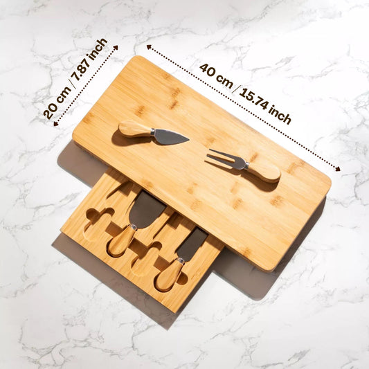 Large Personalised Cheese Board Set Birthday Gift