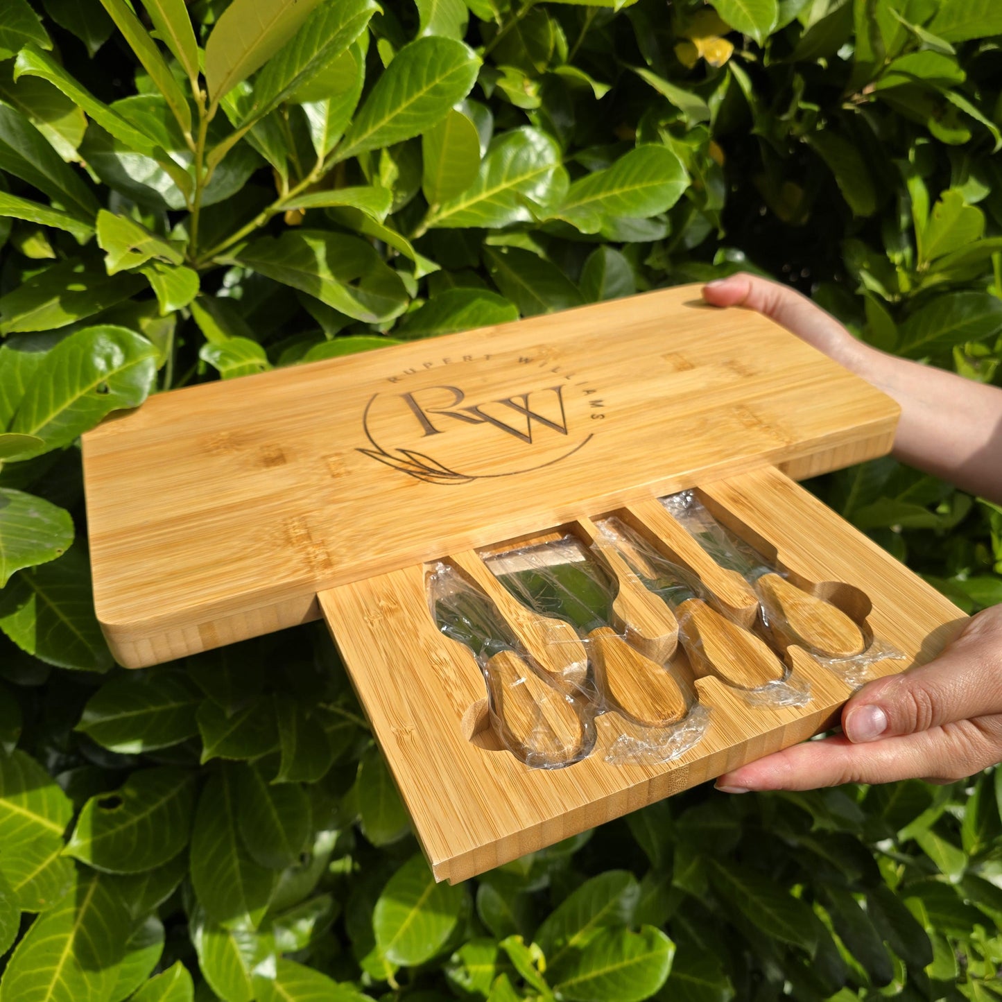 Large Personalised Cheese Board Set Birthday Gift