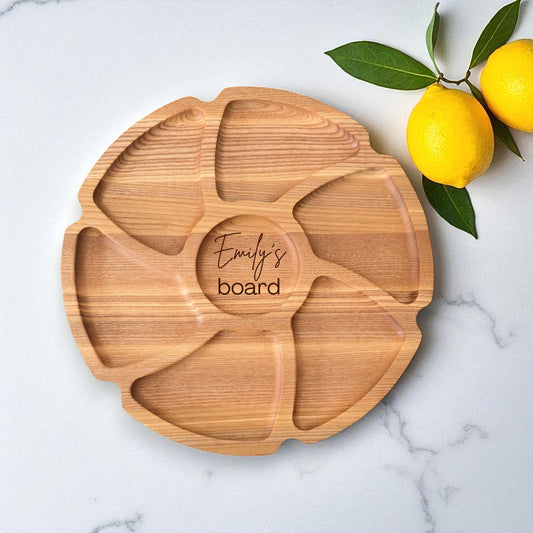 Personalised Flower Shaped Charcuterie Platter