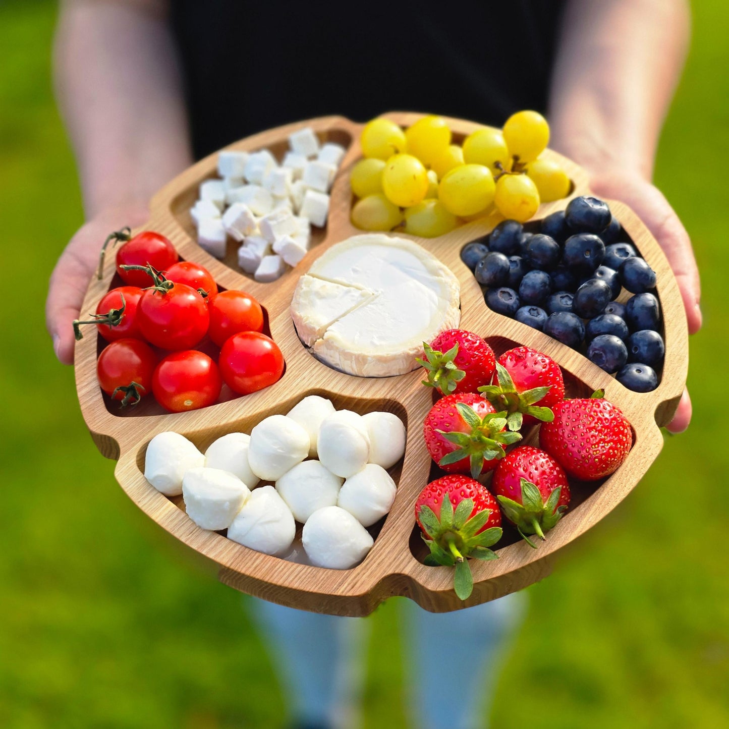 Personalised Flower Shaped Charcuterie Platter