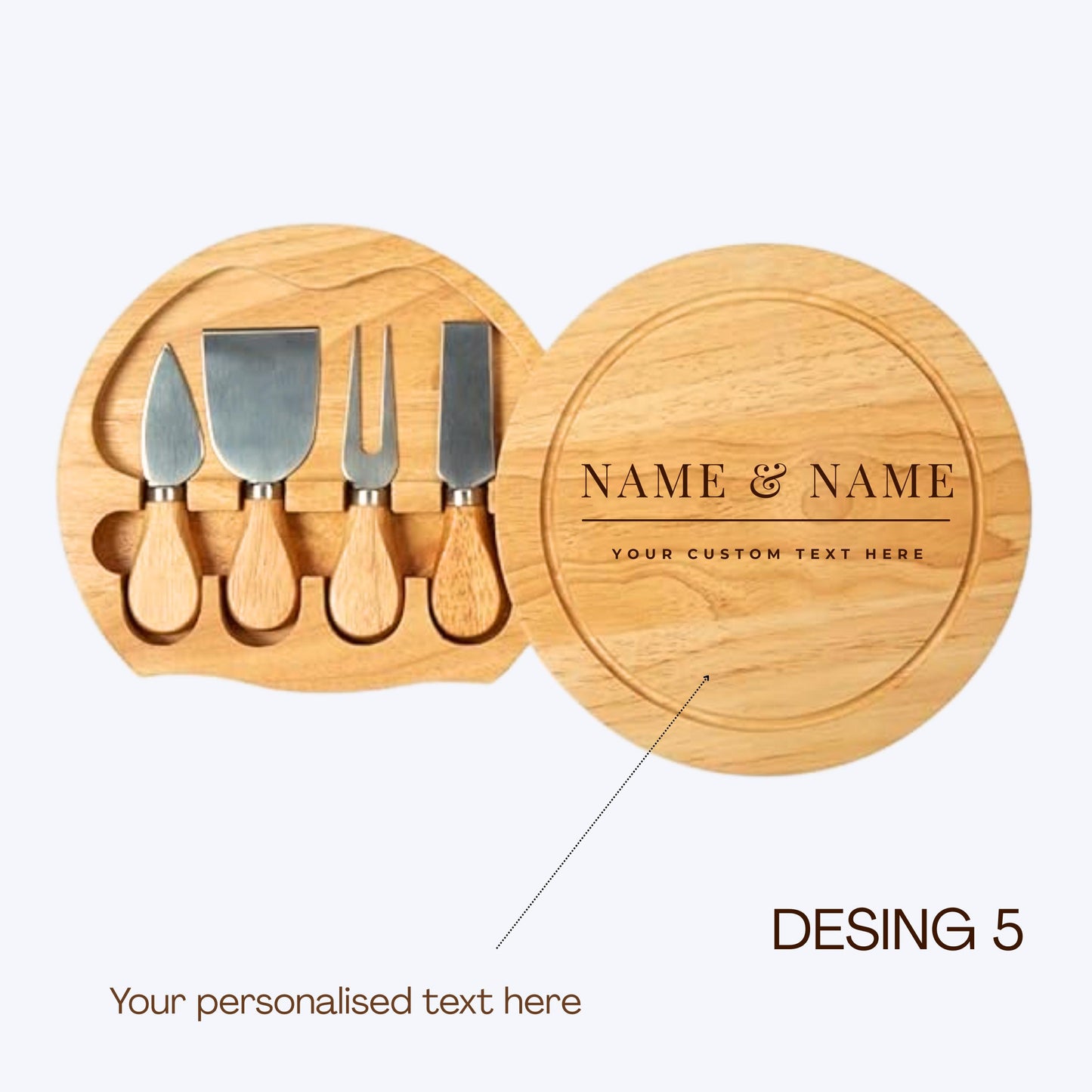 Personalised Cheese Board Set Wedding Gift