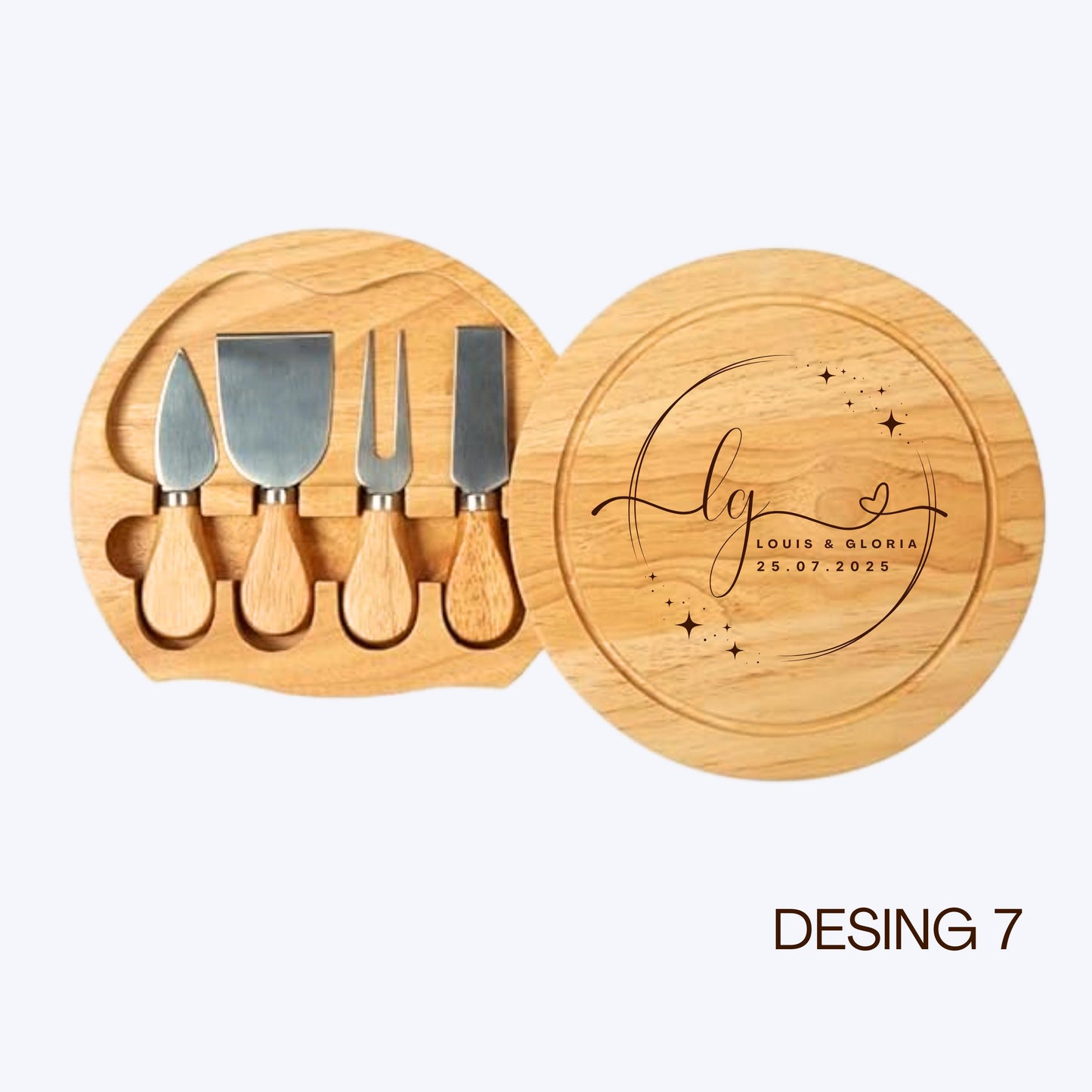 Personalised Cheese Board Set Wedding Gift