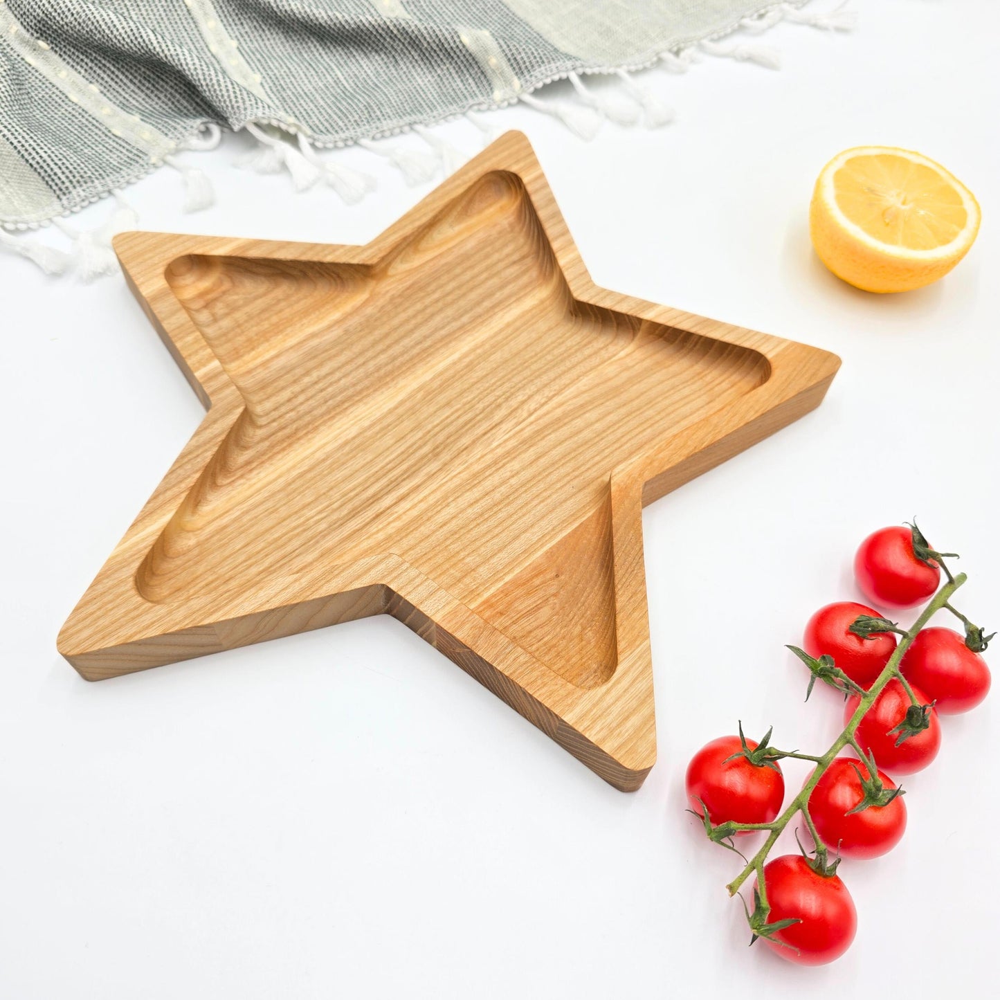 Personalised Star Shaped Wooden Serving Platter