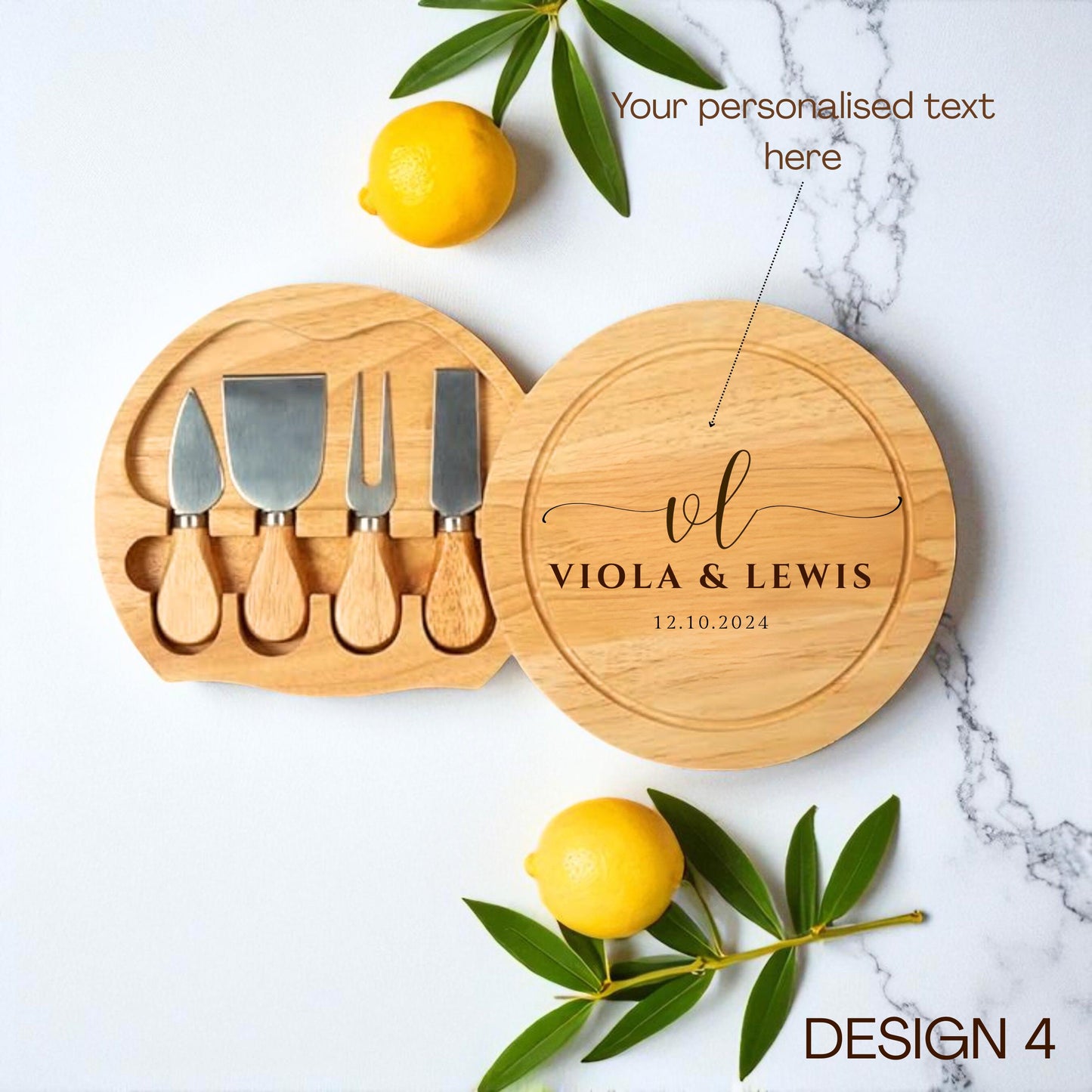 Personalised Cheeseboard Set New Home Gift