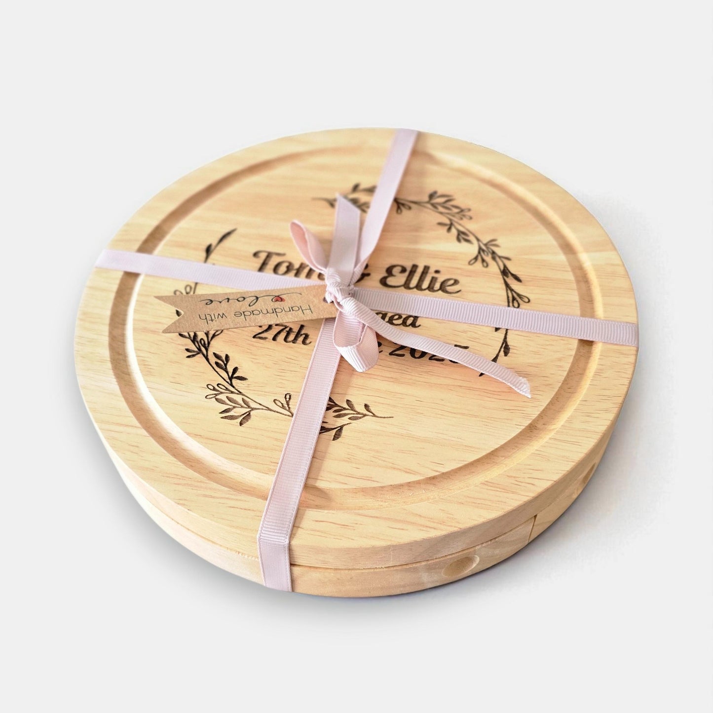 Personalised Cheese Board Set Gift for Couples