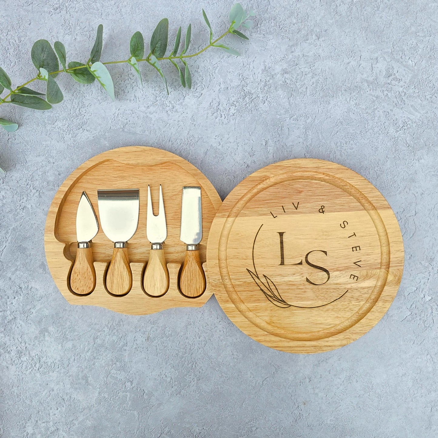 Personalised Cheeseboard Set Retirement Gift